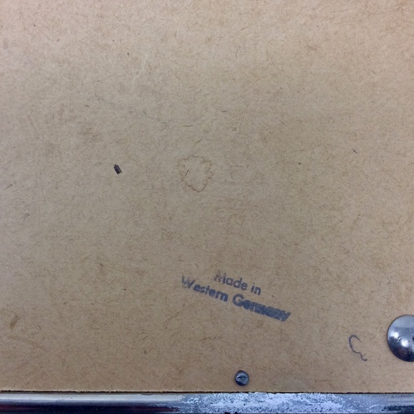 Incredible reverse painted tray with silver trim and handles. - Picture 12 of 14